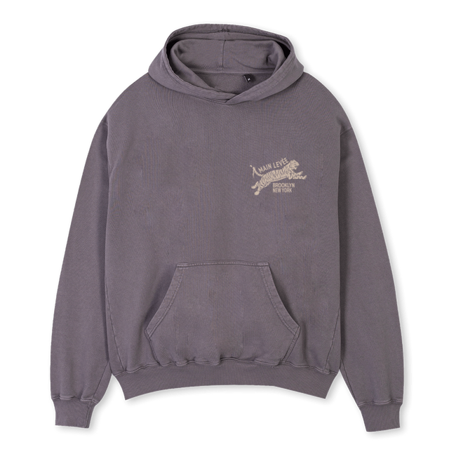 BROOKLYNTIGER_PG Pigment Grey Oversized Hoodie.
