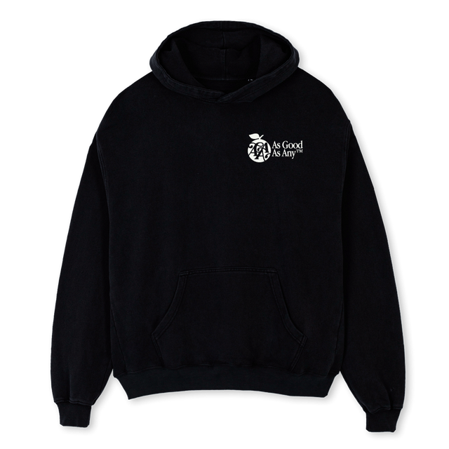 AGAAAPPLE2_B Black Oversized Hoodie.