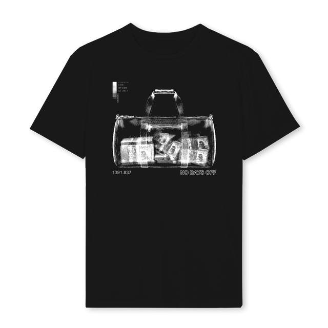DUFFLE_B Black Regular Tee.