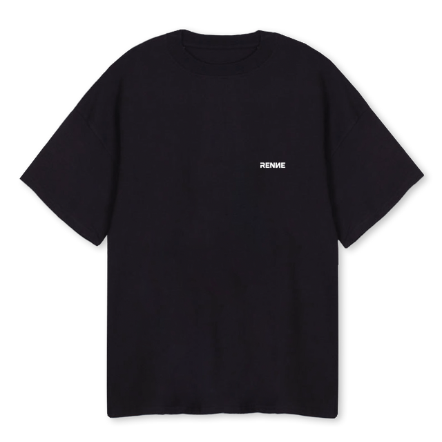SINCRONIA_B Black Oversized Tee.