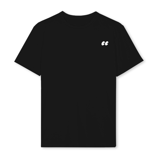 CIRCLEBACK_REG_B Black Regular Tee.