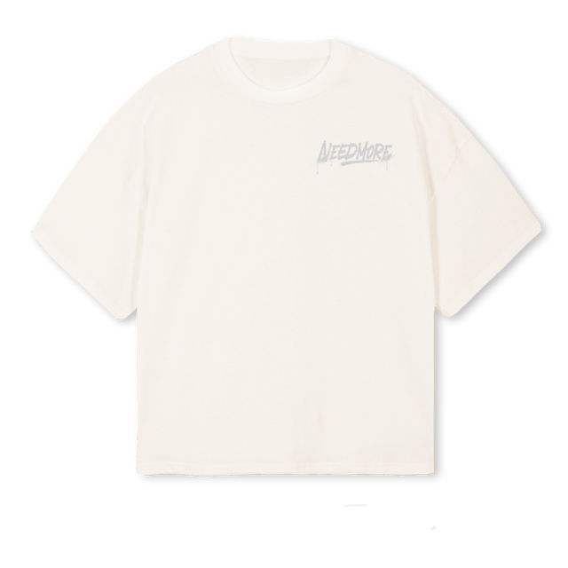 NEED MORE_VW Vintage White Oversized Boxy Tee.
