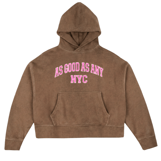 AGAAVARSITY_VT Vintage Tan Oversized Boxy Hoodie.