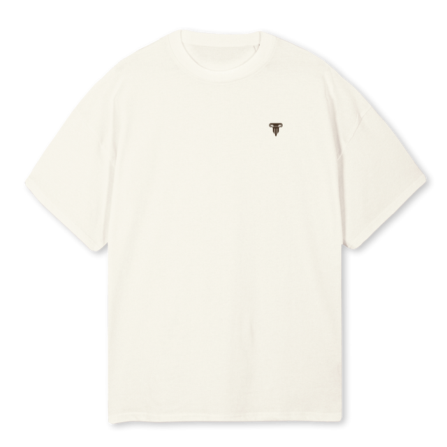 ROSESTAND_OS Cream Oversized Tee