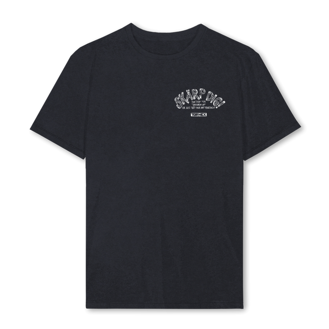 SKARPDIGTVINBLREG_VB Vintage Black Regular Tee.