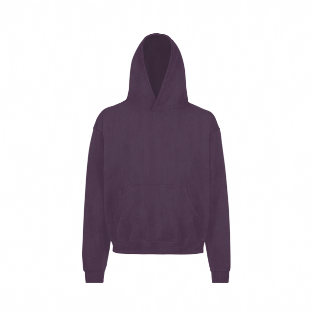 19-2816 TCX Vintage Blackberry Wine Oversized Hoodie.