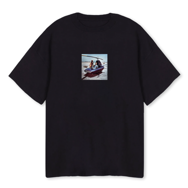 COPPER_B BLACK Black Oversized Tee