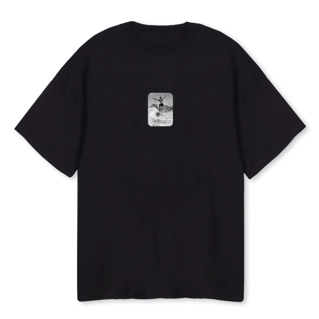 SKIAMAN_B BLACK Black Oversized Tee