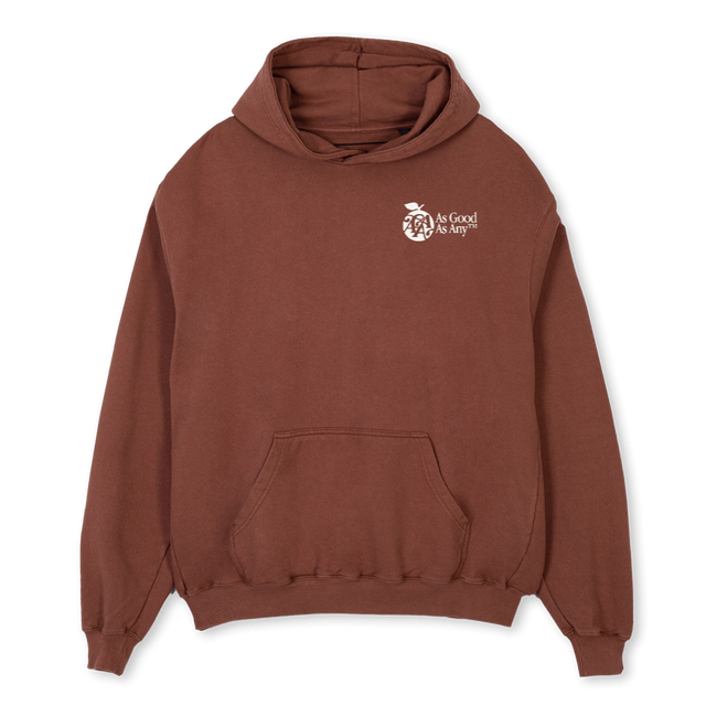 AGAAAPLE2_COLOUR Vintage Brown Oversized Hoodie