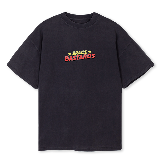 SPACEBASTARDS Vintage Black Oversized Tee.