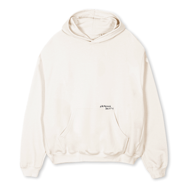 HOODYGREENCACTUS Vintage White Oversized Hoodie.