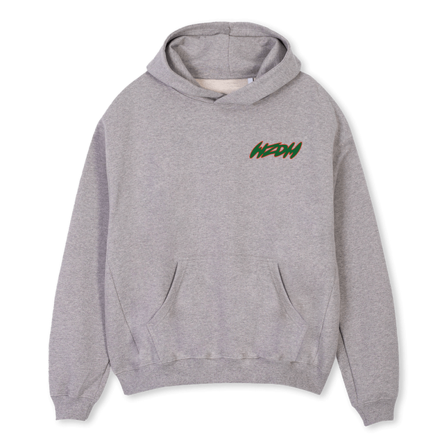 NIGHTMARESONWAX Grey Marl Oversized Hoodie.