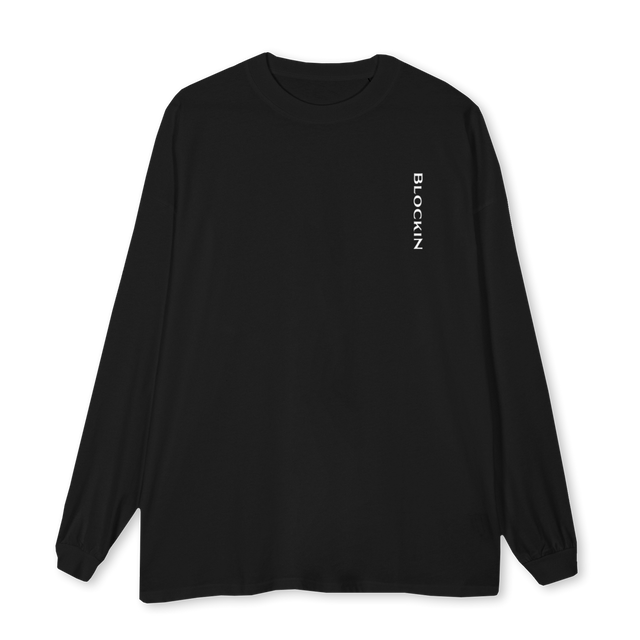 SS SHIRTBLACK Black Oversized LS Tee.