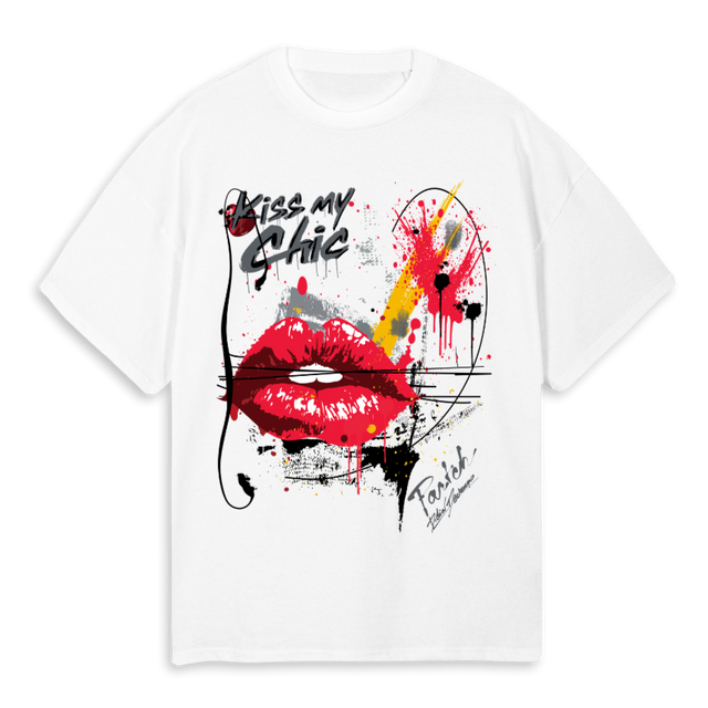 KMCBLKOVZ_W White Oversized Tee