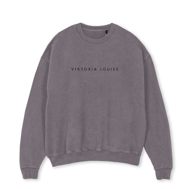 SWGREY Pigment Grey  Oversized Crewneck Sweater.