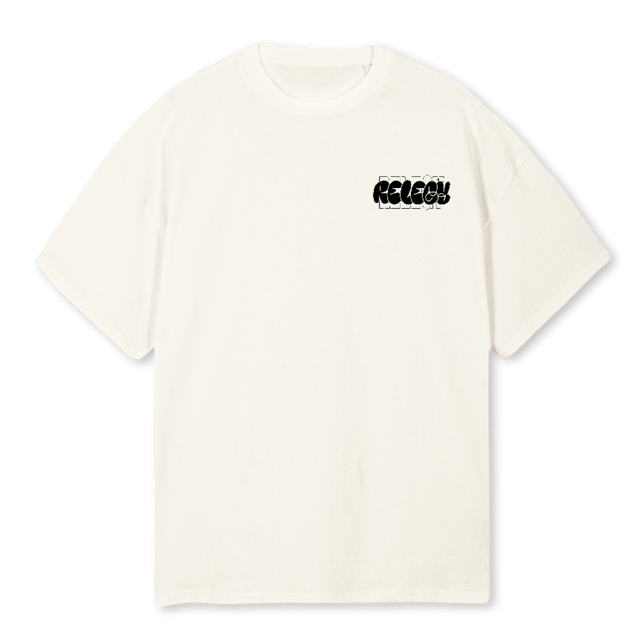 WORLDWIDE Cream Oversized Tee.