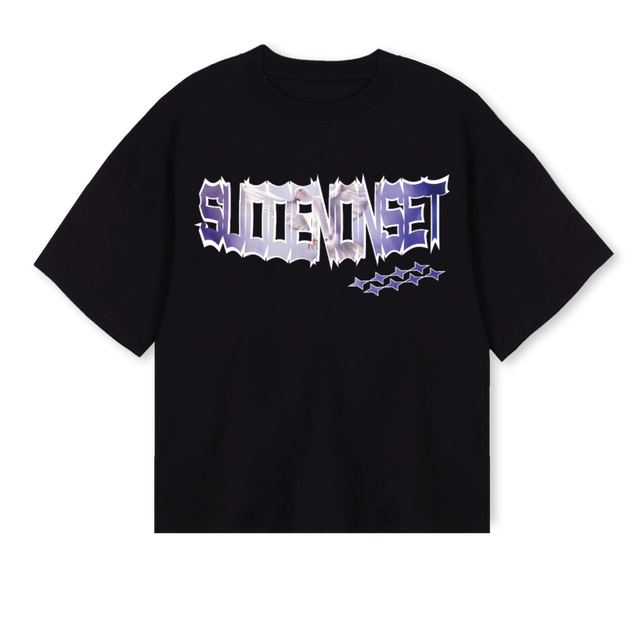 SK Black Oversized Boxy Tee.