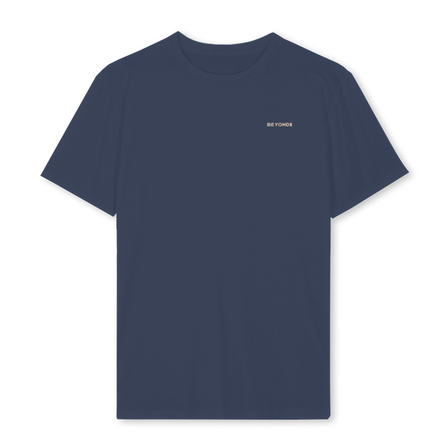 TUSCAN CYPRESS Navy Blue Regular Tee.