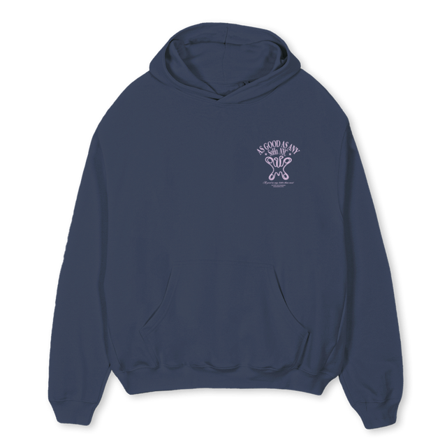 AGAABUTTERFLYLIMITED_N Navy Blue Oversized Hoodie.