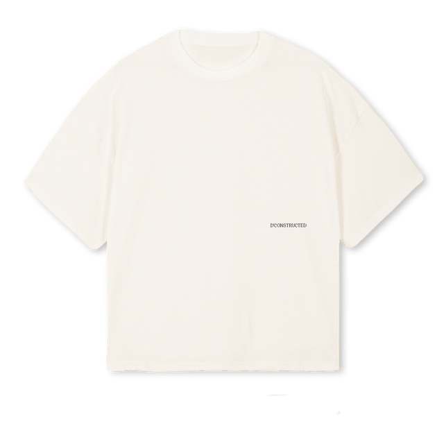 SAMPLESAMPLE Vintage White Oversized Boxy Tee.
