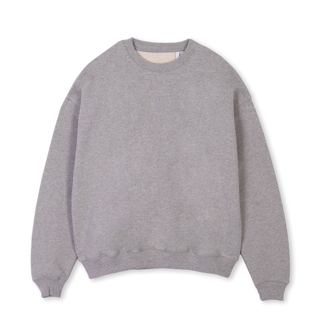 TRAINING CLUB II Grey Marl Oversized Crewneck Sweater.