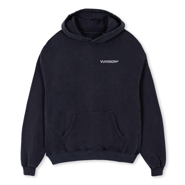 DEVDHOODIE Vintage Black Oversized Hoodie.