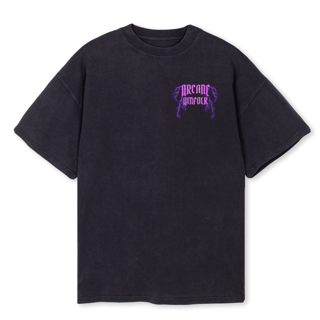 FINALBAT Vintage Black Oversized Tee.