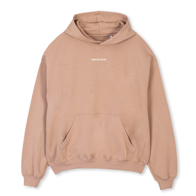 MAINTAINSIGNATURE Croissant Oversized Hoodie.