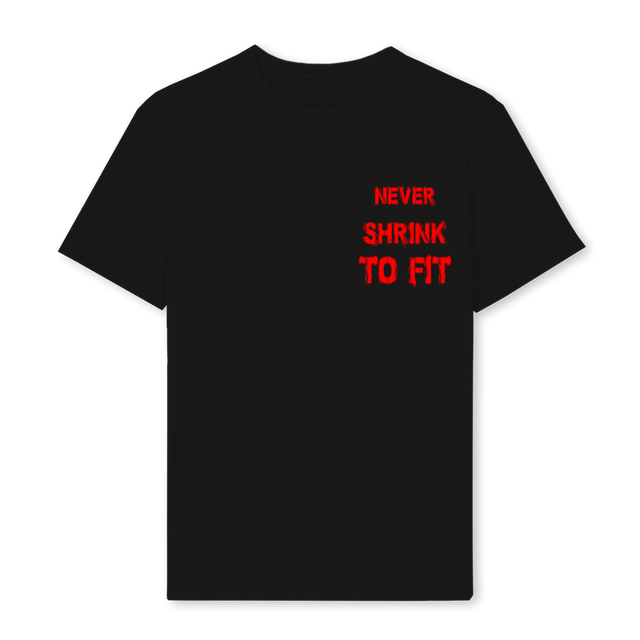 NEVERSHRINK_REG Black Regular Tee