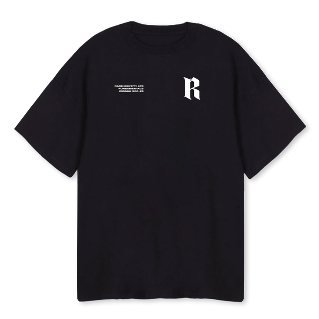 ES SHIRT BOW Black Oversized Tee.