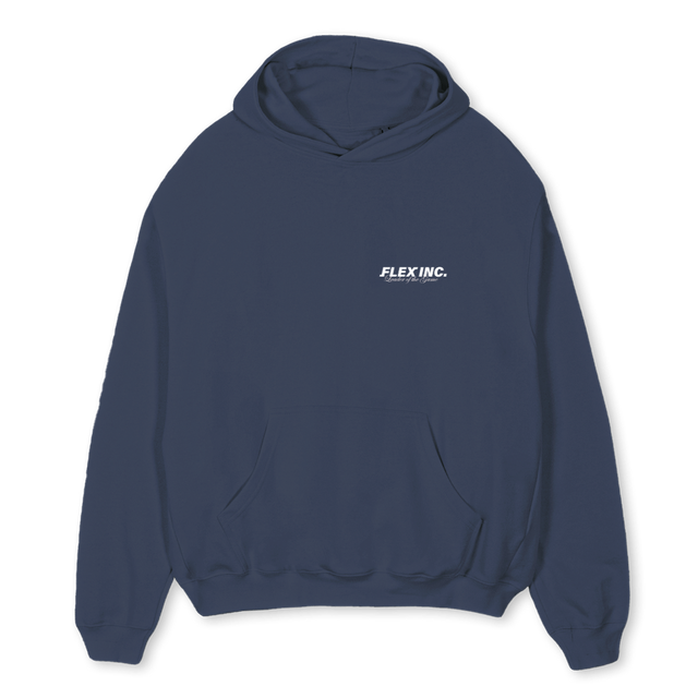 ABBEY_OSH Navy Blue Oversized Hoodie.