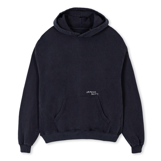 HOODYGREENCACTUS Vintage Black Oversized Hoodie.