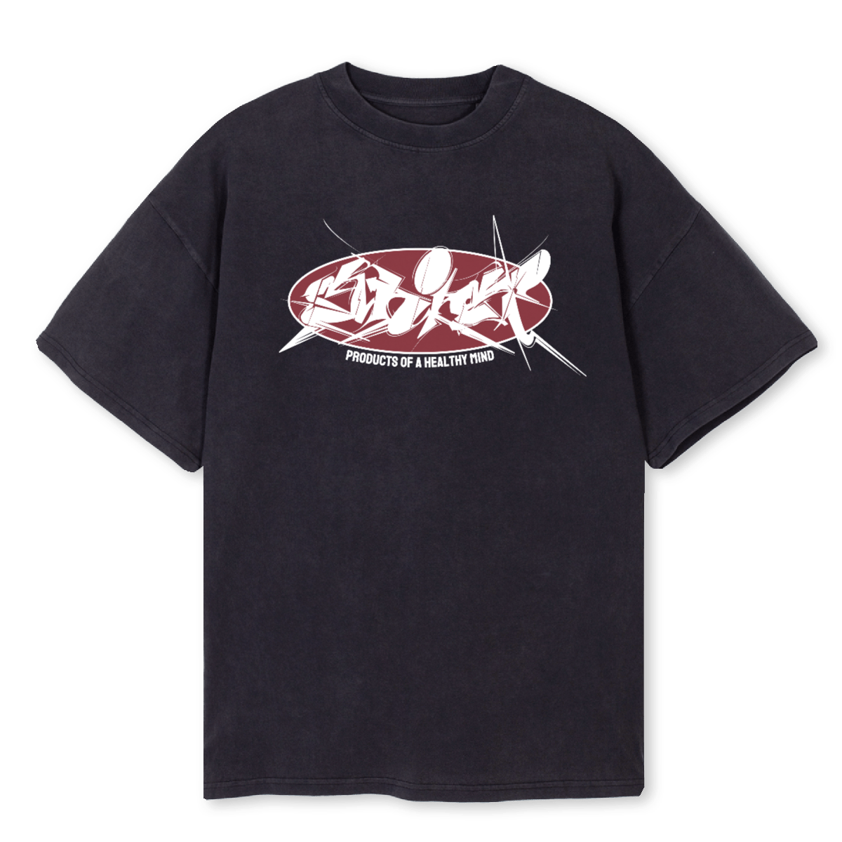 THROWY Vintage Black Oversized Tee. – WATC STUDIO