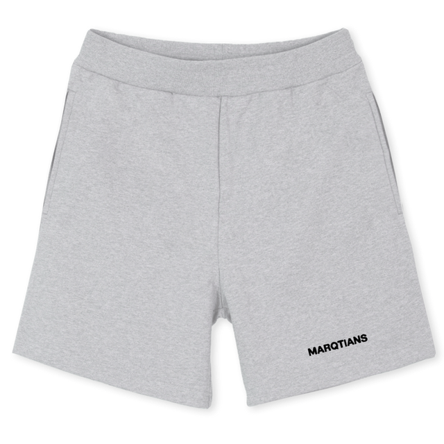 MQTSB_LG Light Grey Marl Relaxed Sweatshorts