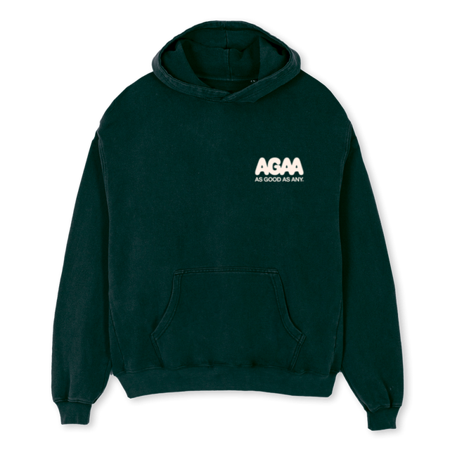 AGAAPUZZLE Wild Green Oversized Hoodie