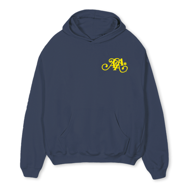 AAASIGNATURE_NB Navy Blue Oversized Hoodie
