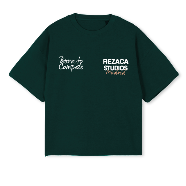 TROPHEE_WG Wild Green Oversized Boxy Tee