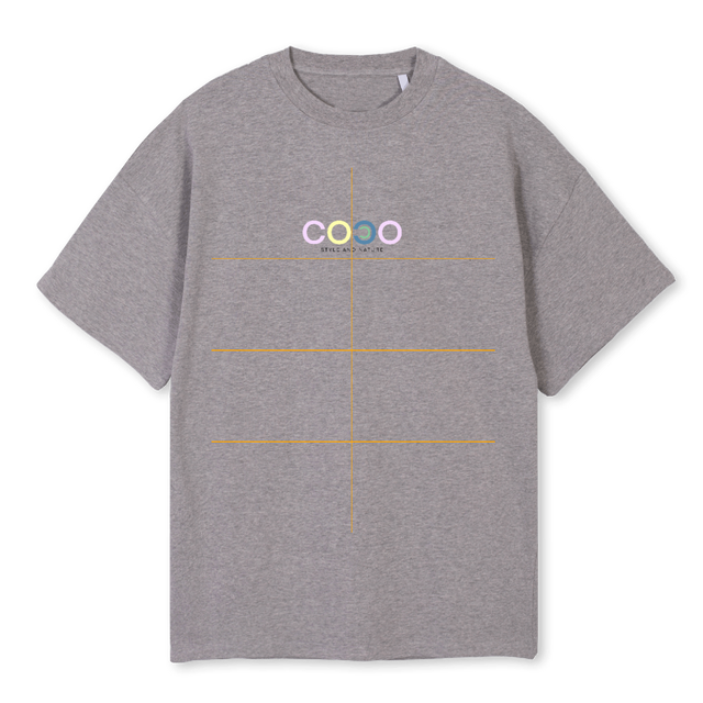MONTAÑAS Grey Marl Oversized Tee.