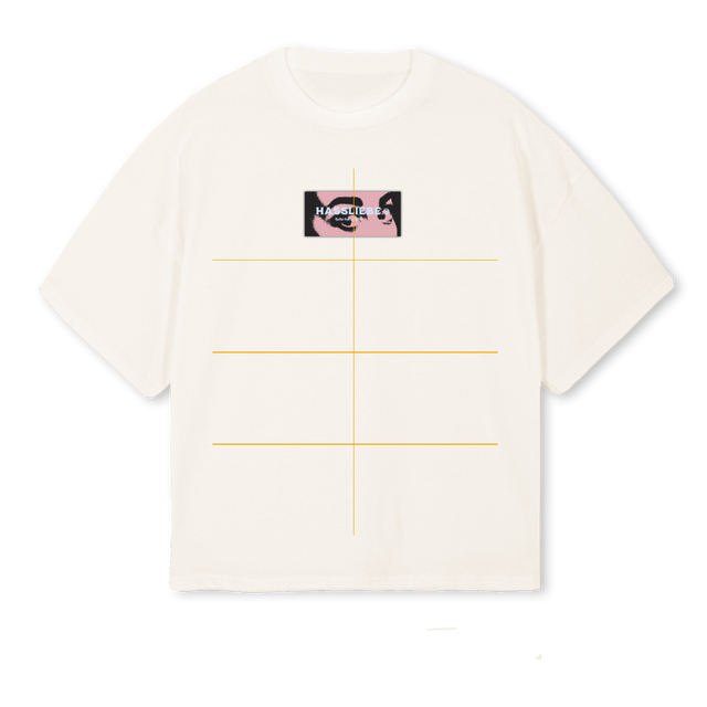 PASSION Vintage White Oversized Boxy Tee.