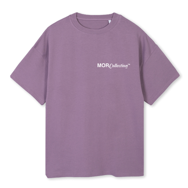 BLUE SHIRT Purple Oversized Tee.