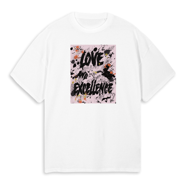 LERGTWHTPNK_OST White Oversized Tee.