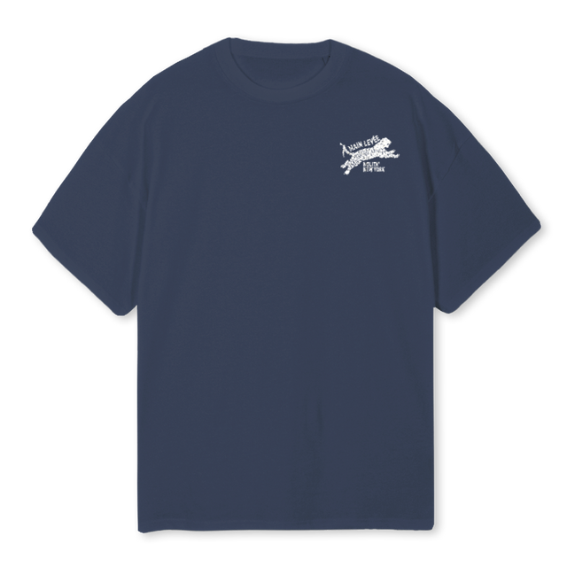 NOLITATIGER_N Navy Blue Oversized Tee