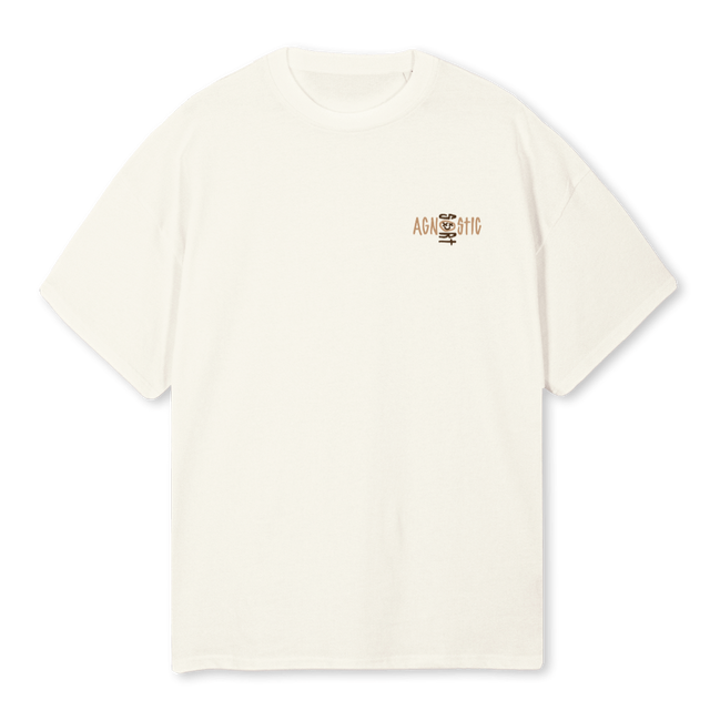 AGNOSTICXSORT CREAMT Cream Oversized Tee.