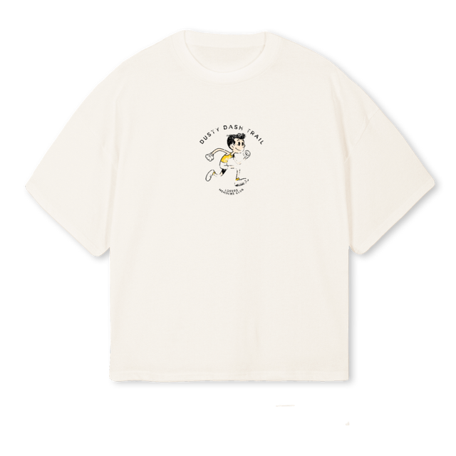 DDTMASCOT Vintage White Oversized Boxy Tee.