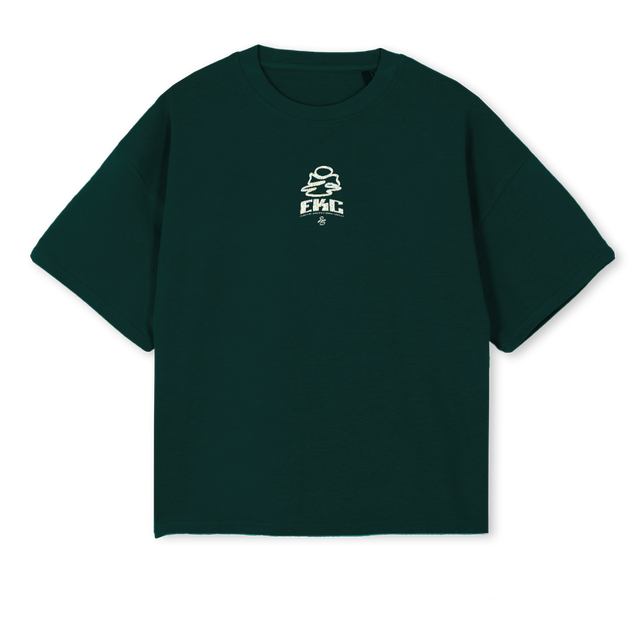 EKCTWENTYSIX_WG Wild Green Oversized Boxy Tee.