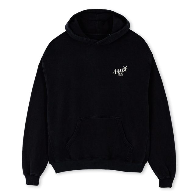 AMPCLUBSAMPLECNJ_B Black Oversized Hoodie
