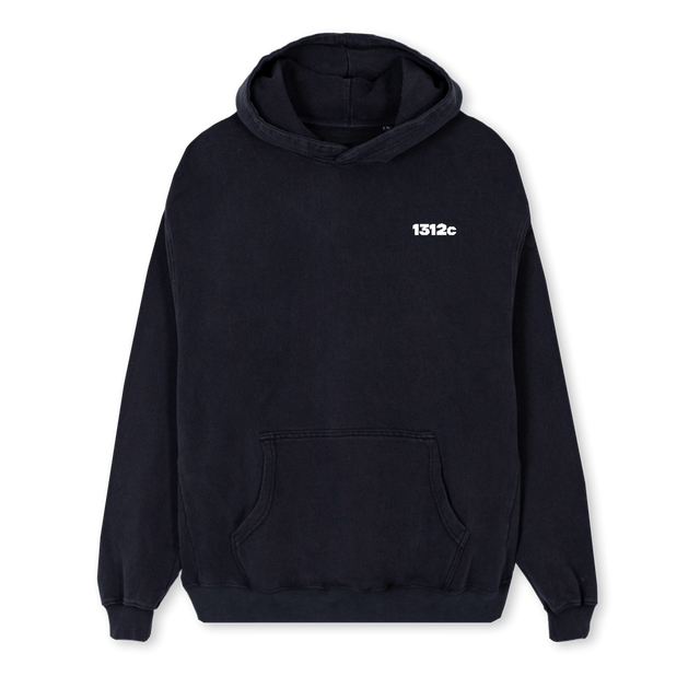 TDC WH Vintage Black Regular Hoodie.