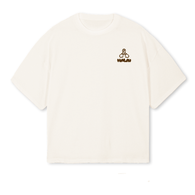 TWM Vintage White Oversized Boxy Tee.