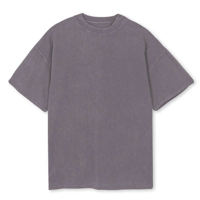 WZDM ABSTRKTUS Pigment Grey Oversized Tee.