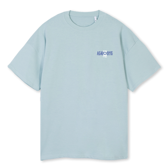 AGNOSTICXSORT COLDTS Cold Blue Oversized Tee.